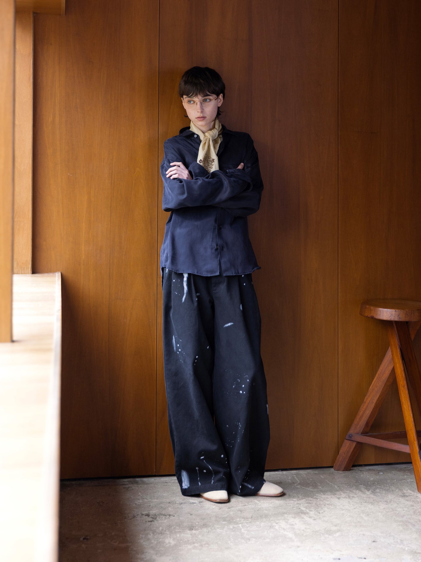 Refined Minimal Cupro Shirt