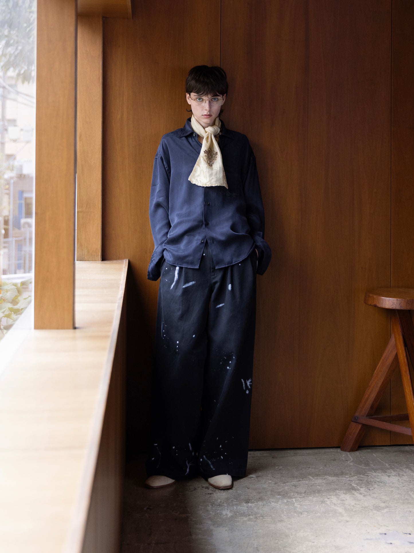 Refined Minimal Cupro Shirt