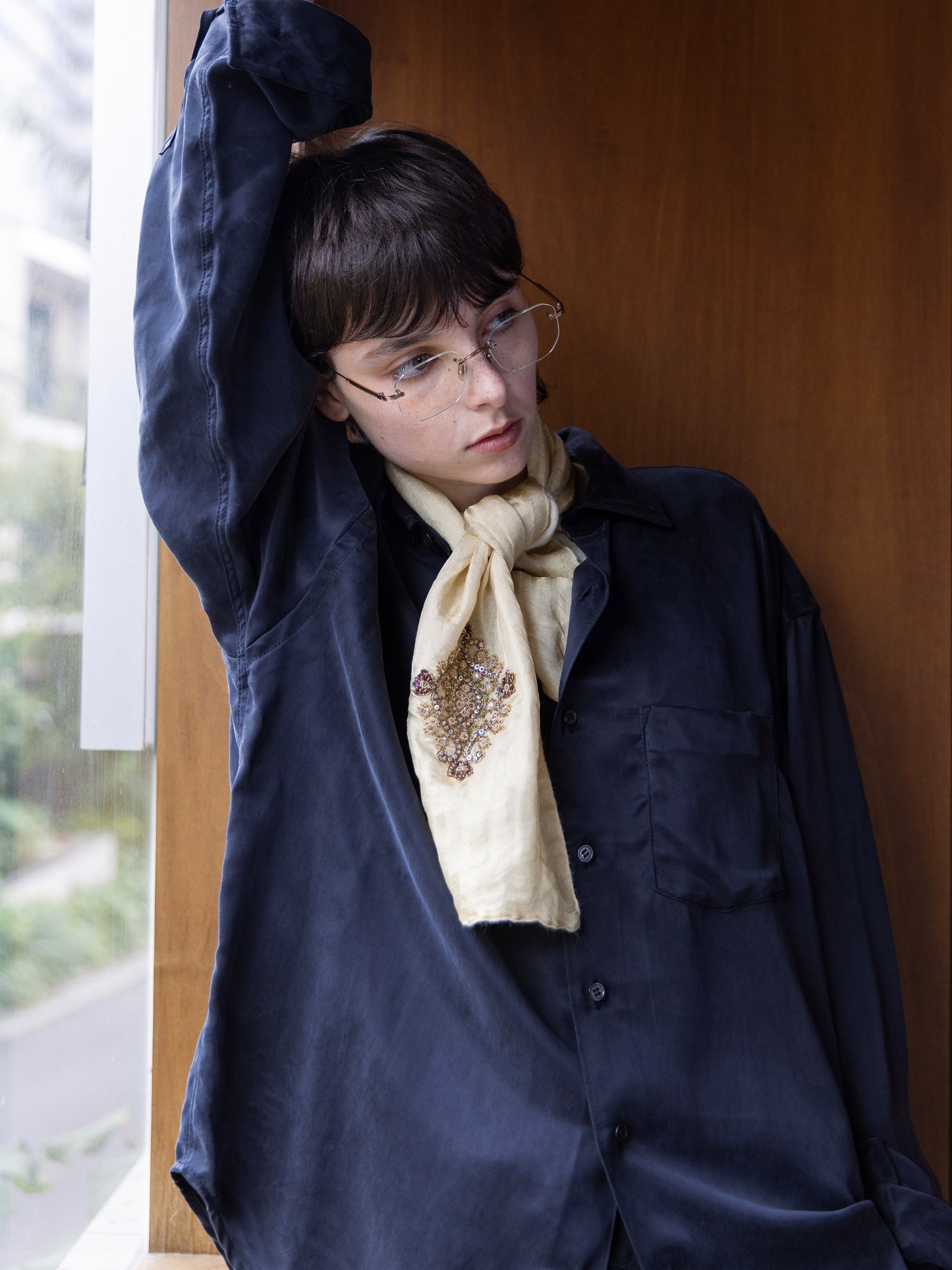 Refined Minimal Cupro Shirt