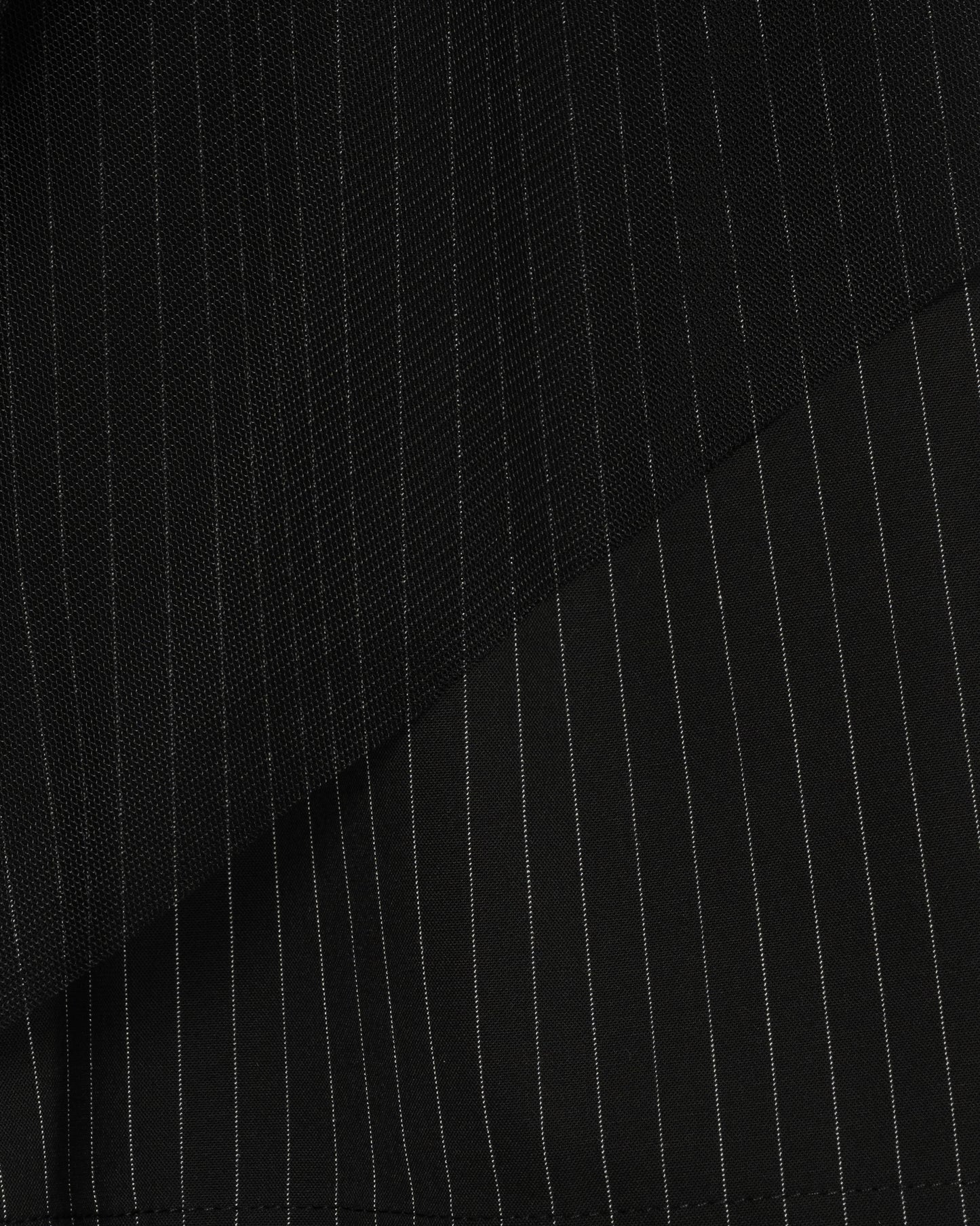 TULLE LAYERED MODULAR STRIPE SLACKS