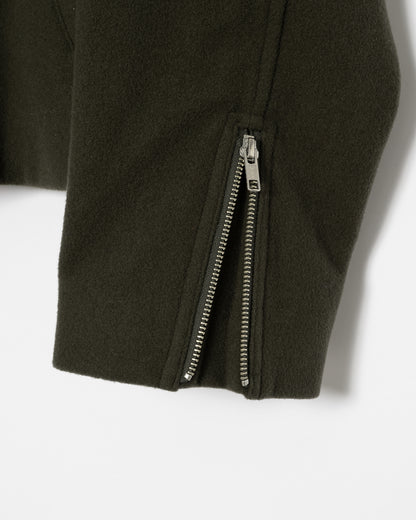 REFINED WOOL SHORT BLOUSON / BLACK