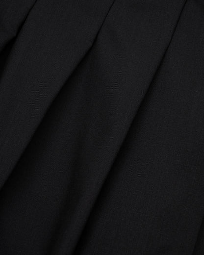 ASYMMETRY WOOL WRAP SKIRT / GRAY