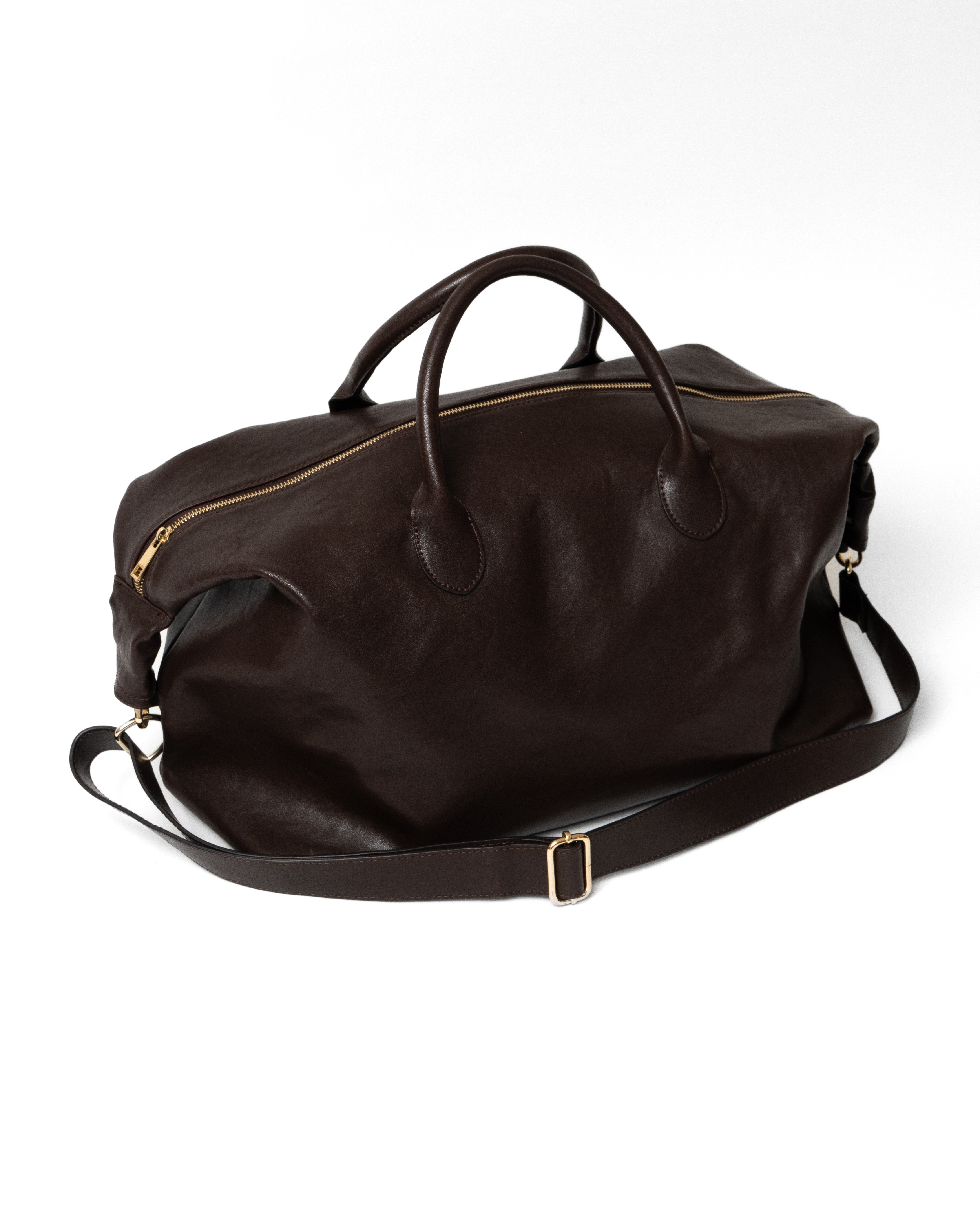 TIMELESS LEATHER BOSTON BAG / BROWN – ILEAN