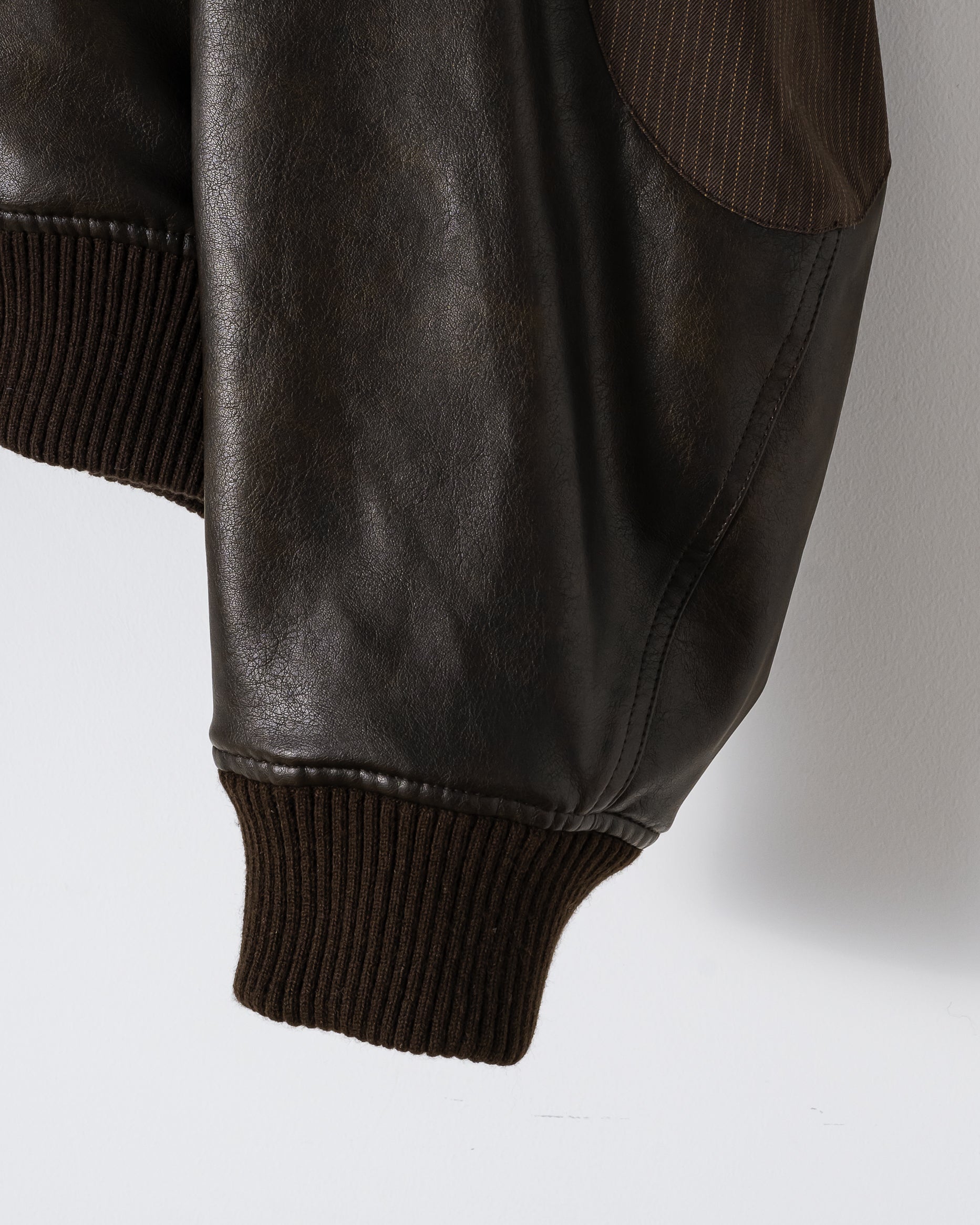 2WAY VOLUME FLIGHT JACKET / BROWN – ILEAN