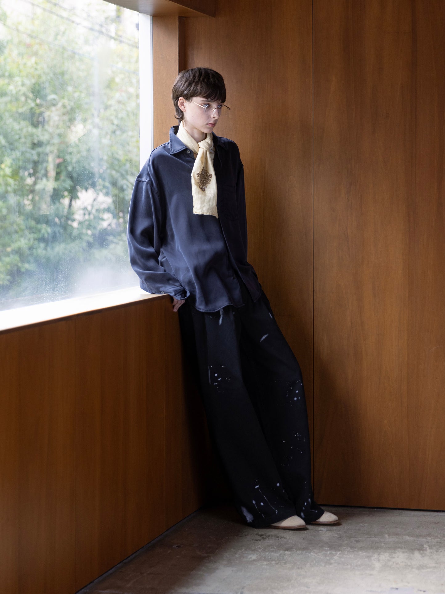 Refined Minimal Cupro Shirt