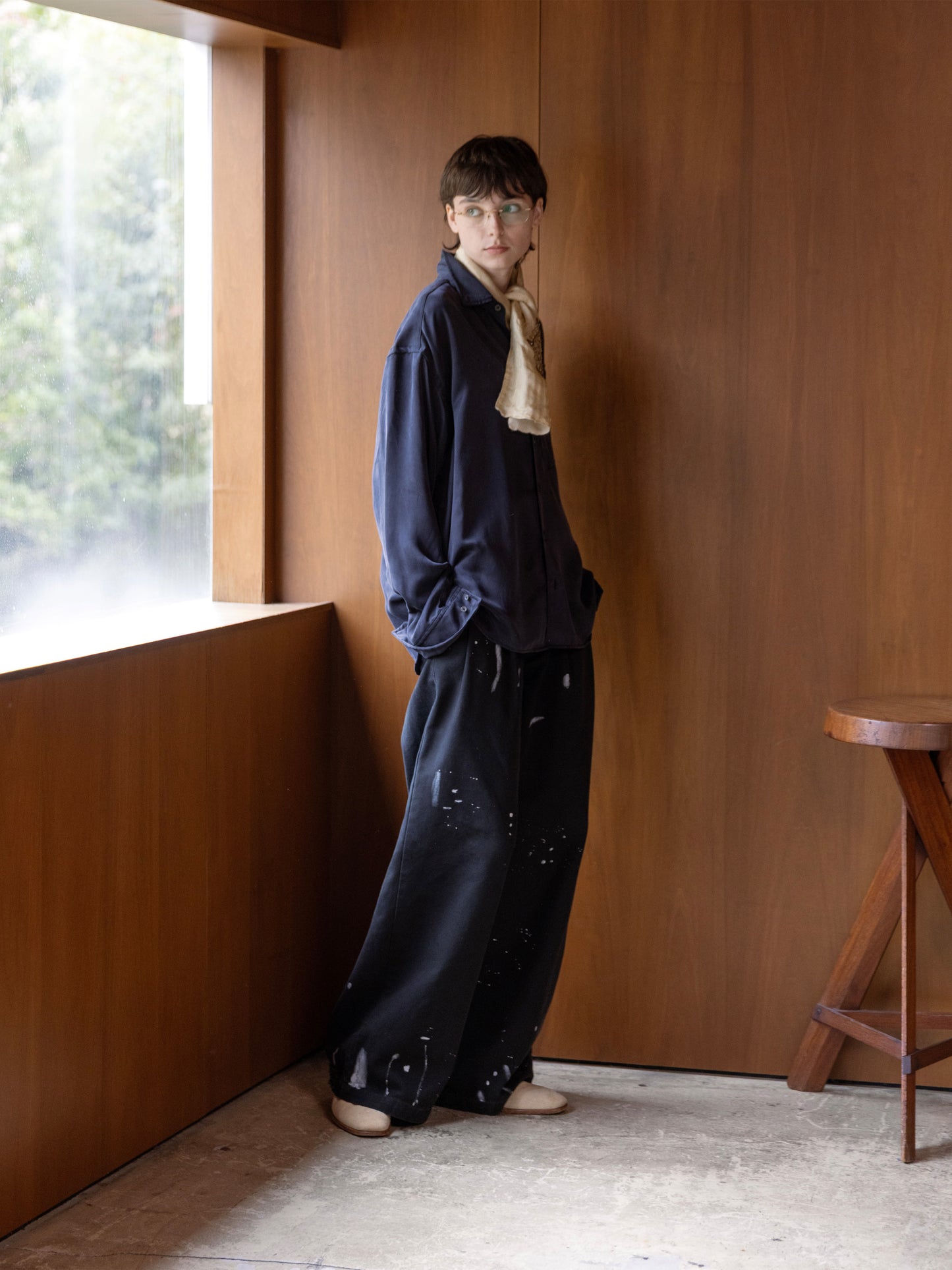 Refined Minimal Cupro Shirt