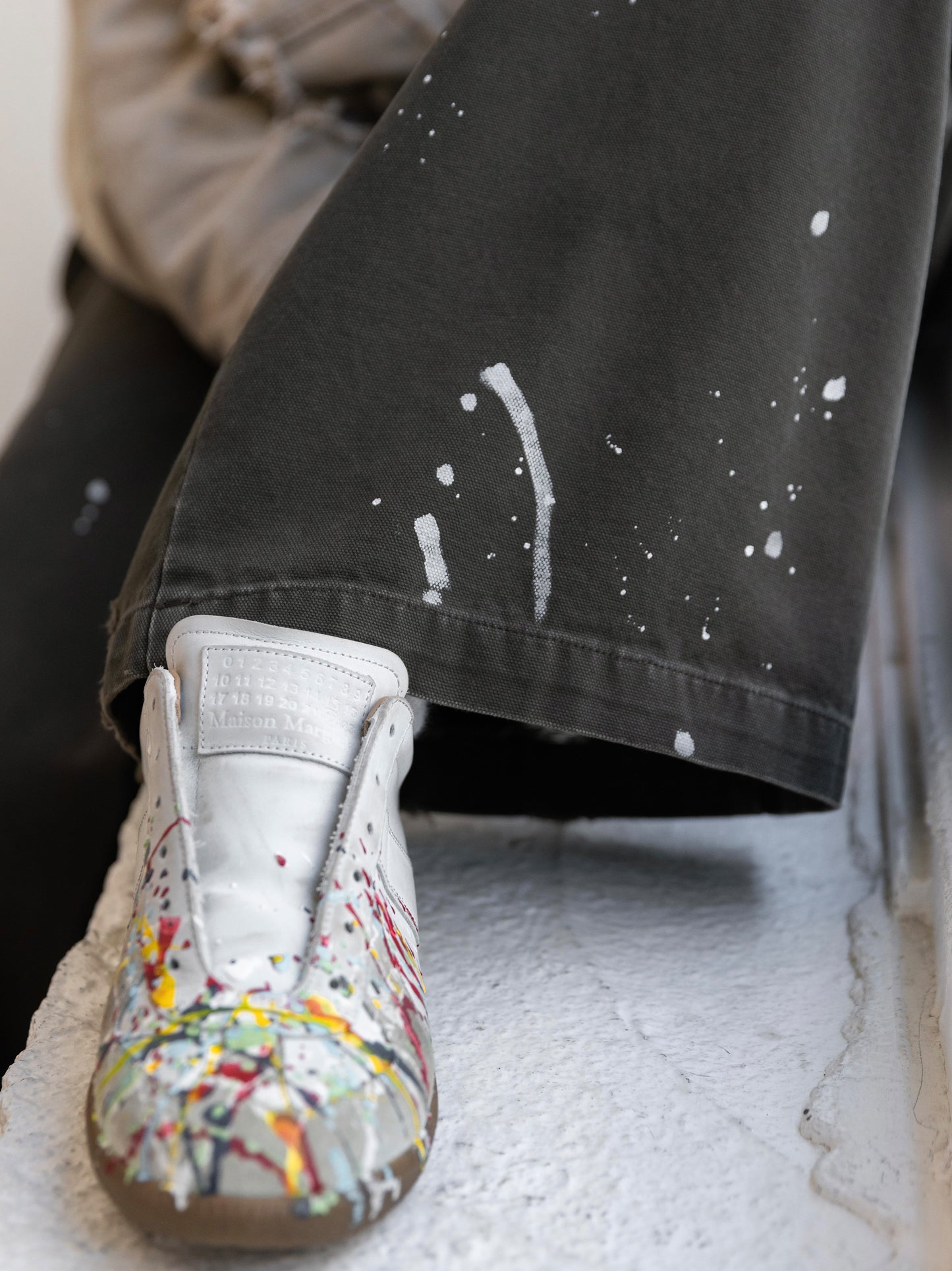 Dickies Exclusive for ILÉAN Vintage Paint Baggy Pants