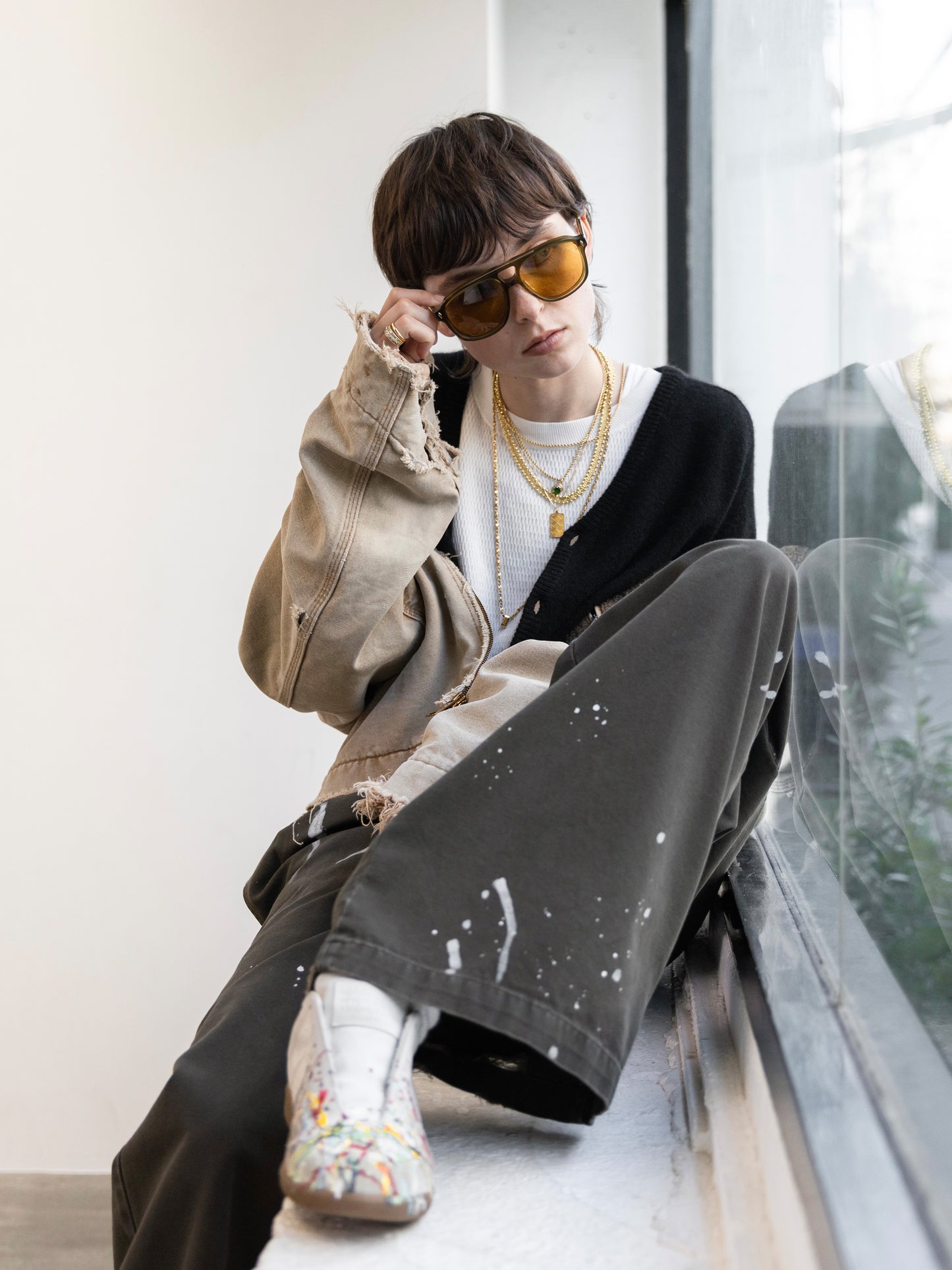 Dickies Exclusive for ILÉAN Vintage Paint Baggy Pants