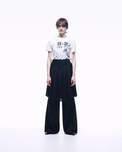 ASYMMETRY WOOL WRAP SKIRT