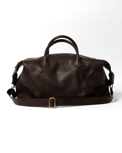 TIMELESS LEATHER BOSTON BAG / BROWN