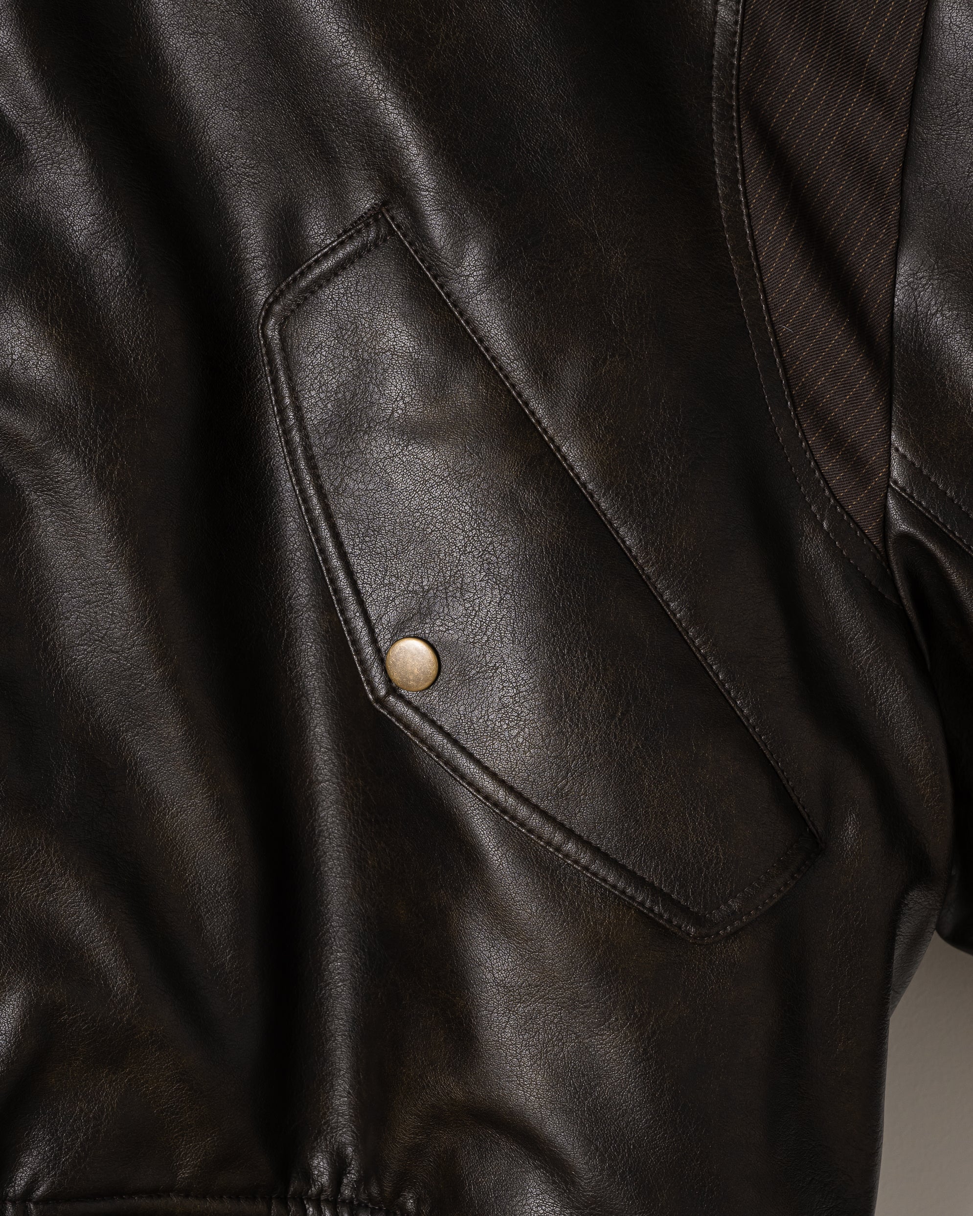 2WAY VOLUME FLIGHT JACKET / BROWN – ILEAN