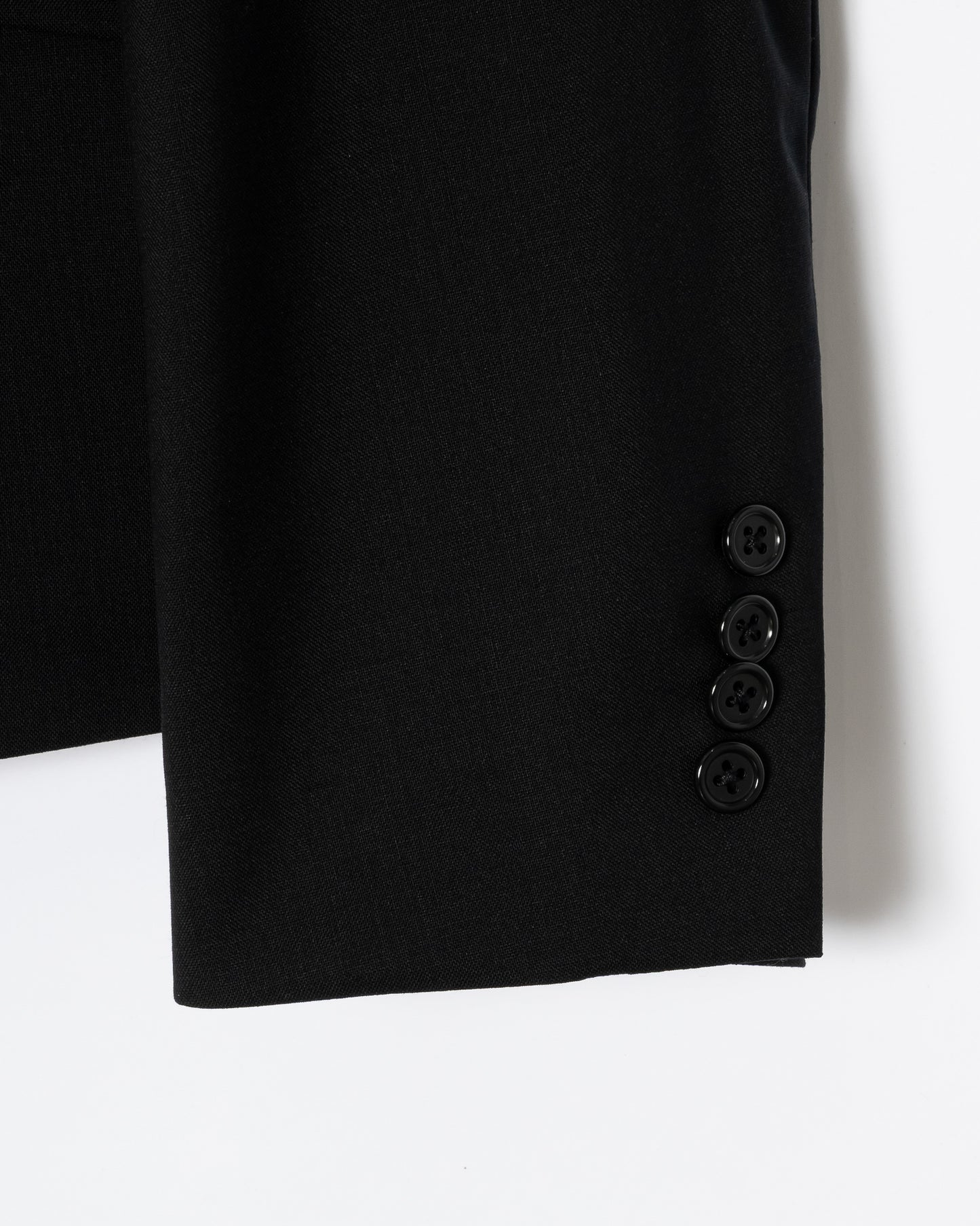 3B SINGLE-BREASTED WOOL JACKET / BLACK