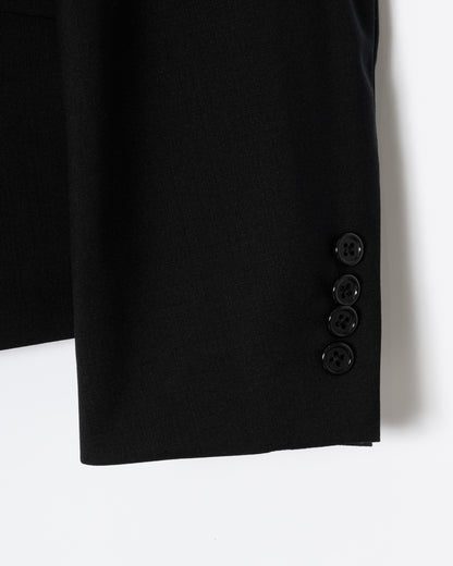 3B SINGLE-BREASTED WOOL JACKET / BLACK