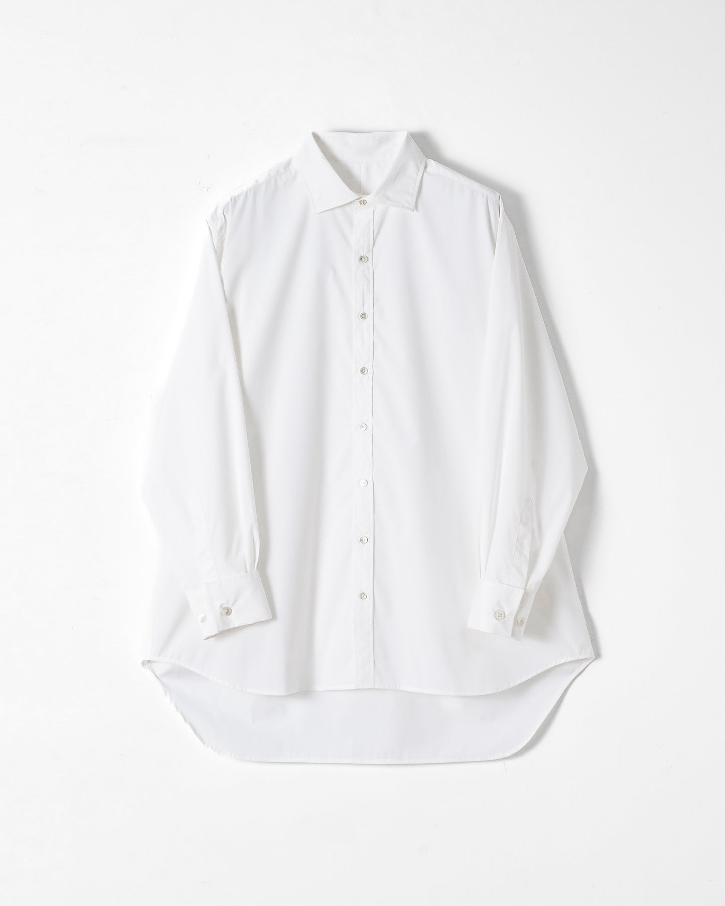 OVERSIZE HIGH FUNCTIONALITY LONG SHIRT / WHITE
