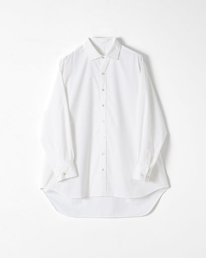 OVERSIZE HIGH FUNCTIONALITY LONG SHIRT / WHITE