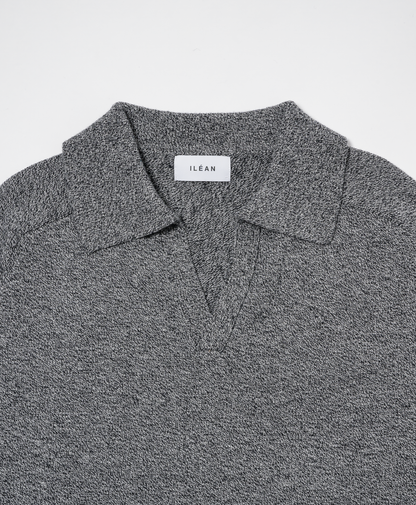 COTTON WOOL SKIPPER KNIT POLO