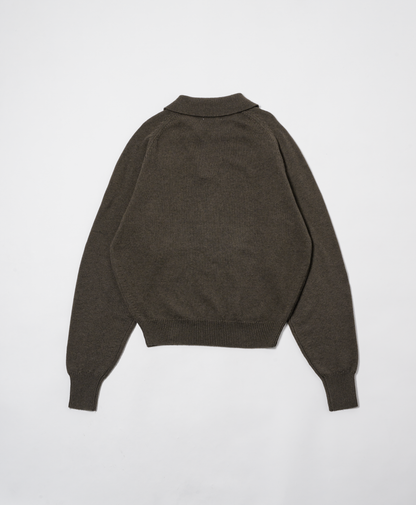 COTTON WOOL SKIPPER KNIT POLO
