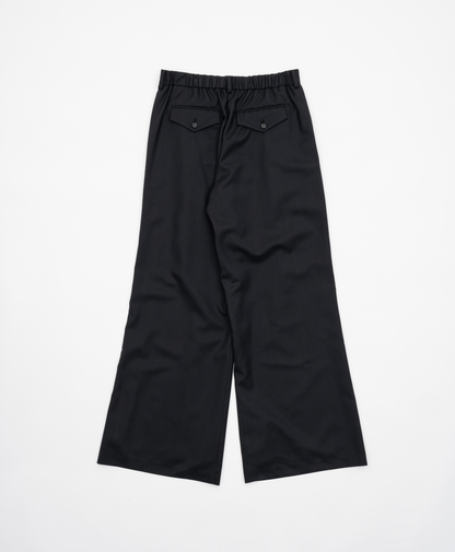 2TUCK WIDE STRAIGHT WOOL TROUSERS
