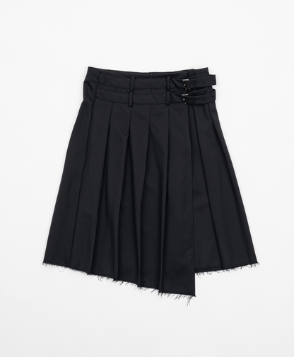 ASYMMETRY WOOL WRAP SKIRT