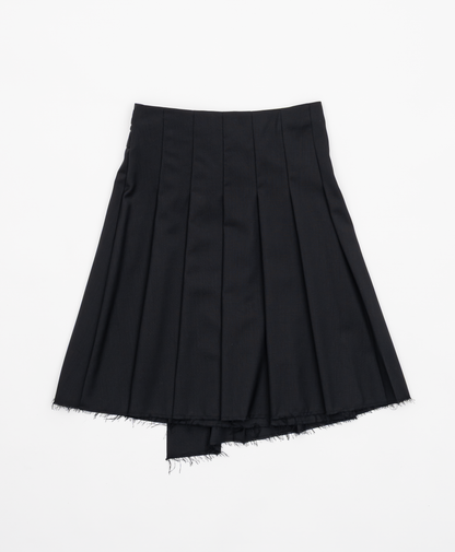 ASYMMETRY WOOL WRAP SKIRT