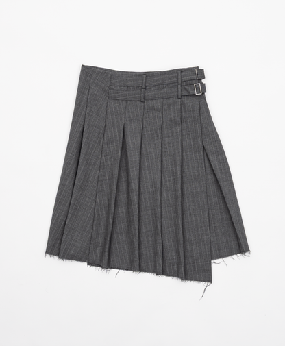 ASYMMETRY WOOL WRAP SKIRT