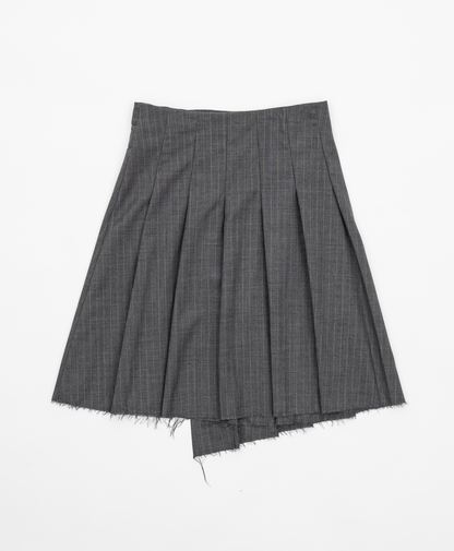 ASYMMETRY WOOL WRAP SKIRT