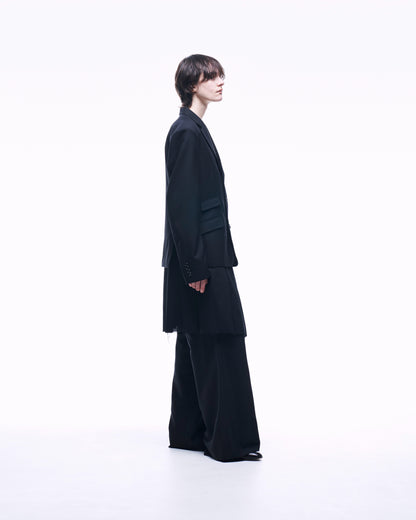 ASYMMETRY WOOL WRAP SKIRT