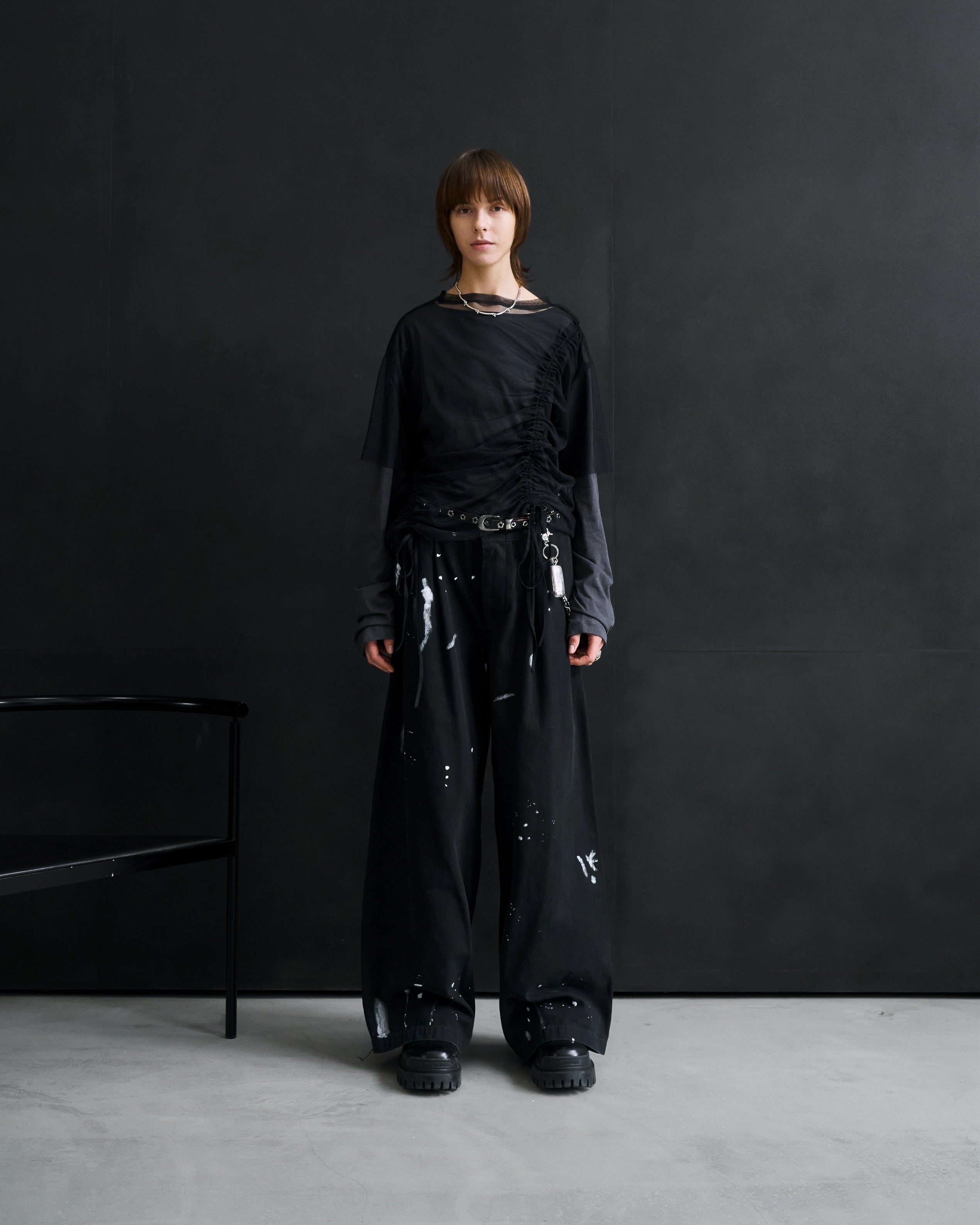 Tulle Modular Layered Long Sleeve T-Shirt ⁡ – ILEAN