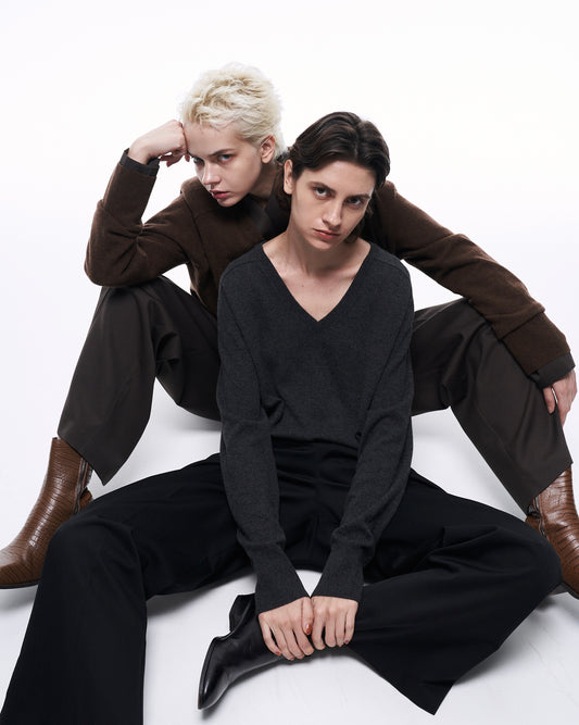 CASHMERE V-NECK KNIT